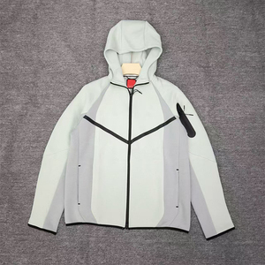 Nouveau design tendance, survêtement en nylon respirant et épais pour homme, survêtement en nylon zippé personnalisé avec logo, best-seller - Product Image 6