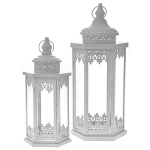 Finest Quality White Metal Hanging Candle <b>Lantern</b> Holder Modern Design Eco-Friendly Christmas Home & Wedding Decor - Product Image 2