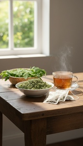 Supports Digestive Health with Natural Dietary Fiber Moringa Herbal <b>Tea</b> NMPT Premium <b>Box</b> 2g - Product Image 2