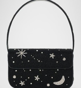 Embellished Rhinestone With <b>Seed</b> Beaded <b>Storage</b> Bag Shoulder Handbag Evening Wedding Clutch Purse Modern Boutique Accessory - Product Image 6