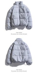Wholesale Custom Men's Stand Collar Winter <b>Waterproof</b> <b>Padded</b> Bubble Jacket Quilted Outdoor Custom Puffer Jacket Men - Product Image 5