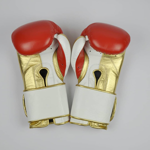 Crochet et boucle en cuir sac d'entraînement mitaines rouge sur mesure couleur blanche gants de boxe protège-tête garde aine nouveau - Product Image 6