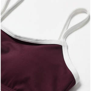 ชุดออกกำลังกายโยคะฟิตเนสคุณภาพสูงแบบใหม่สำหรับผู้หญิง ชุดเซ็ต 2 ชิ้น เสื้อและกางเกงขาสั้น - Product Image 4