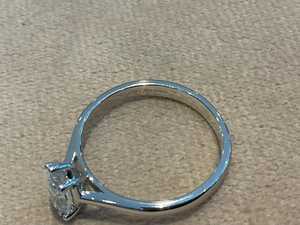 Sparkly Moissanite 2CT Marquise Cut Diamond <b>Solitaire</b> <b>Ring</b> For Women's original 925 <b>Silver</b> You and Me Promise Gift For Lovers - Product Image 4