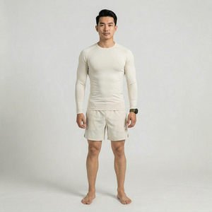 Vêtements de sport pour hommes de haute qualité à manches longues, imprimés par sublimation, Rash Guard pour hommes, vêtements de fitness pour hommes, Rash Guard en gros, OEM - Product Image 1