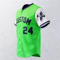 Nouveau maillot de baseball avec logo blanc pour homme, coupe classique, fermeture à boutons, manches courtes, impression sublimée par RIVIAN ATLANTIC
