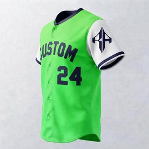 Nouveau maillot de baseball avec logo blanc pour homme, coupe classique, fermeture à boutons, manches courtes, impression sublimée par RIVIAN ATLANTIC - Product Image 5
