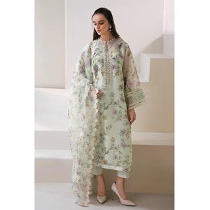 Vestido Salwar Kameez indio pakistaní para mujer de WS INTERNATIONAL, de tela de seda, diseño étnico, traje Sarree, nuevo modelo Eid. - Product Image 5
