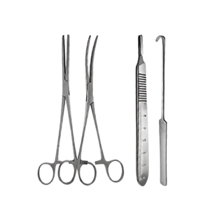 Kit de 22 Piezas para Cirugía Menor Veterinaria, Juego de Instrumentos Quirúrgicos con Hojas de Bisturí, Herramientas de Acero Inoxidable Alemán - Product Image 5