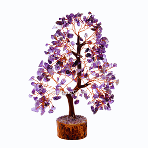 Árbol de la Vida de Cristal de Amatista al por Mayor con Alambre de Cobre, Piedras Curativas de Gemas, Árbol de Cristal para Decoración del Hogar - Product Image 1