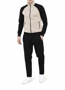 <b>Men's</b> Color Blocking Windproof Lightweight Tracksuit Full Sleeve <b>Turtleneck</b> Zipper Fly Side Pockets Regular Fit Autumn Casual - Product Image 2