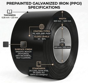 Matériaux de construction de four à micro-ondes en acier galvanisé prépeint - Product Image 2