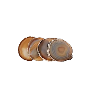 Posavasos de ágata amarilla de alta calidad en oferta, posavasos redondo de piedra de cristal para bebidas de mesa con soporte para café para el hogar - Product Image 2