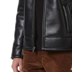 Wholesale <b>Men</b> Leather <b>Fur</b> <b>Jacket</b> Premium Winter Coat 2026 New Arrive High Quality Custom Logo OEM ODM Export Supplier Apparel - Product Image 6