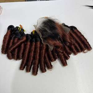 Mèches bouclées pour la confection de perruques avec closure, qualité de cheveux vietnamiens super double drawn, très vendues, cheveux humains - Product Image 3