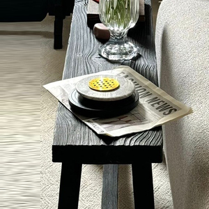 Juego de Incensario Árabe de Lujo en Mármol y Madera con Tapa Metálica con Rejilla Dorada Decoración para el Hogar Artesanal Premium de Forma Redonda B2B - Product Image 5