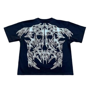 Custom Men's 100% Cotton Regular Fit Cropped T-Shirt Streetwear Heavy Weight 340g Breathable Quick Dry High Quality Casual Solid - Product Image 4