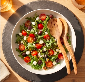 Ensemble de service à salade en bois naturel, design minimaliste, finition mate, couverts pour le camping et la cuisine, utilisation en camping et en hôtel - Product Image 6