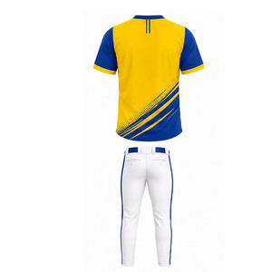Uniforme de baseball personnalisé pour équipe, maillot et pantalon respirants sublimés, conçus pour les entraînements et les matchs de ligue - Product Image 2