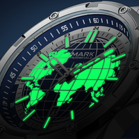 Montre à quartz en acier inoxydable Mark Fairwhale pour homme, résistante à l'eau 30M, affichage de la date, montre-bracelet classique pour homme FW-5130