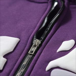 Sweat à capuche brodé en coton épais de haute qualité OEM ODM pour homme, style streetwear automne, vêtement de survêtement personnalisé vierge - Product Image 4