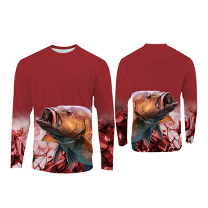 Camisetas de Camuflaje de Moda con Logotipo y Diseño Personalizados, Ropa de Pesca y Caza, Jersey de Manga Larga con Protección UV para Actividades al Aire Libre - Product Image 4