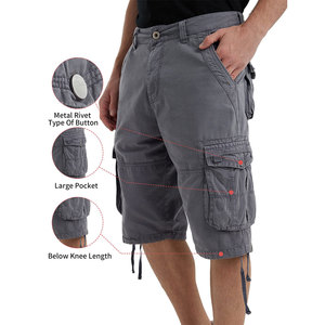 New Style Men's Cargo Shorts Streetwear Hip Hop Mid Waist Below Knee Length Multi Pocket Breathable Summer Men's Cargo Shorts - Product Image 3