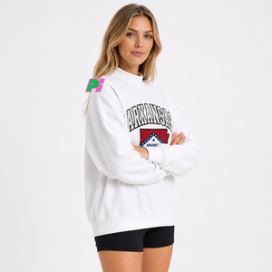 Sudadera Oversize de Cuello Alto para Mujer con Bordado del Mapa del Estado de Arkansas, Sudadera de Forro Polar para Otoño - Product Image 2