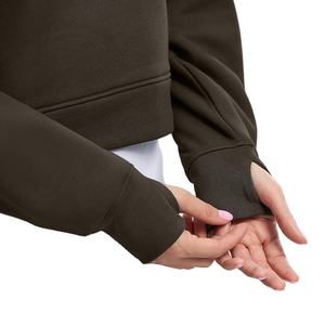 Nouveau sweat à capuche femme incroyable nouveau Style décontracté Streetwear goutte épaule chiffres respirant écologique tricoté à capuche pour l'automne - Product Image 6