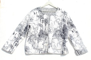 Chaqueta forrada reversible acolchada Chaqueta inusual moderna de retazos para mujer - Product Image 4