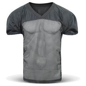 T-shirt de sport en maille noire personnalisé, respirant, imprimé par sublimation intégrale, coupe classique, toutes saisons - Product Image 2