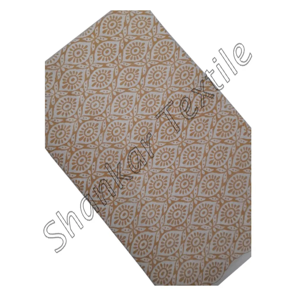 MSCF077 Vente en gros de tissu en coton fait à la main tissu en coton imprimé bloc à la main vêtements tissu vêtements bloc à main Jaipuri Sanganeri