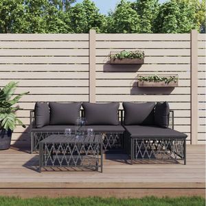Set Lounge da Giardino Antracite - Product Image 1