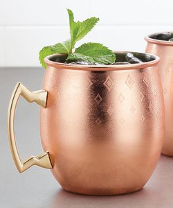 Tasses à Moscow Mule en cuivre Trynow, 16 oz, en cuivre pur, tasses à bière martelées, tasses de voyage avec poignée - Product Image 4