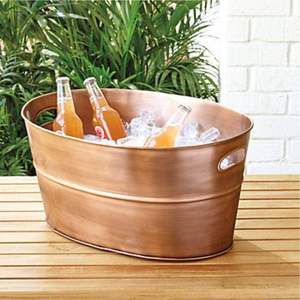 Hammered Stainless Steel Classic <b>Camping</b> Ice Bucket Double Wall Wine Beer for Cooler for Party Wedding Wholesale - Product Image 5