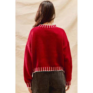 Pull de vacances de Noël pour femme coupe ample donc ME Design - Product Image 1