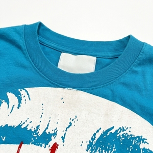 T-shirt vintage vieilli à col rond, streetwear, coupe oversize, imprimé personnalisé, manches courtes, en coton tricoté, épaules tombantes, style urbain - Product Image 2