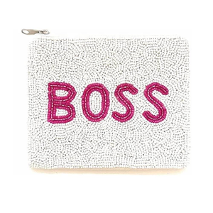 Monedero Pequeño con Cuentas Blancas en Oferta, para Bordado de Letras, Monedero de Lujo Ecológico, Bolsa con Cierre para Monedas, para Mujer - Product Image 3