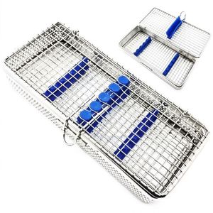 Stainless Steel Sterilization <b>Box</b> With Blue Silicone Base And <b>Locking</b> Lid <b>For</b> Surgical Instrument Processing - Product Image 6