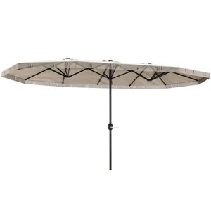 Ombrellone da Esterno Bianco Crema per Terrazzo e Cortile, Senza Base - Product Image 5