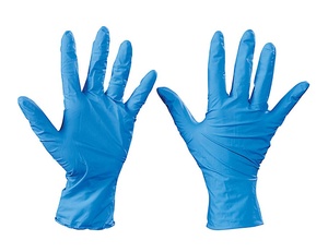 Ansell 92-465 Disposable Blue Nitrile Gloves offers Chemical and Mechanical Protection against Industrial Risks, Easy Use - Product Image 3