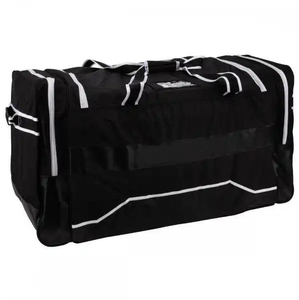Sac de voyage noir de grande capacité, sac de sport unisexe avec poignée souple et fermeture éclair - Product Image 2