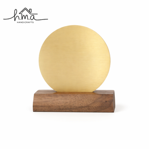 Porta Tarjetas de Visita de Madera Ecológico Hecho a Mano, Diseño Moderno y Minimalista, Base de Madera de 3x1x2 Pulgadas, Soporte de Escritorio para Tarjetas de Oficina - Product Image 2