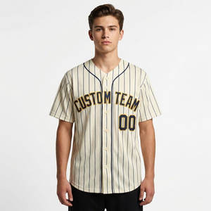 Maillot de baseball personnalisé avec lettrage brodé – Uniformes d'équipe pour jeunes et adultes – Vente en gros – T-shirt en maille respirante – Direct Fabricant - Product Image 1