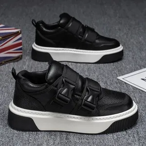 Trend Thick-Soled Heightening Sports <b>Shoes</b> Men 2025 Spring New <b>Hook</b> & Loop Casual Board <b>Shoes</b> Fashion Versatile Sneakers For Men - Product Image 2