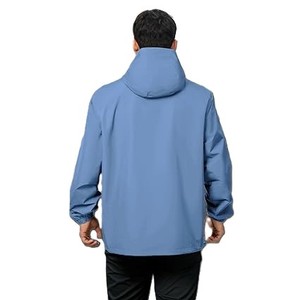 Veste coupe-vent homme personnalisable 2026, respirante, avec fermeture éclair, doublure hydrofuge, accepte le logo client, vêtements de sport OEM, imperméable - Product Image 5