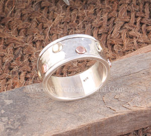 Bague en argent sterling 925, simple et polie, pour homme et femme, minimaliste, empilable, bague de pouce, vente en gros - Product Image 4