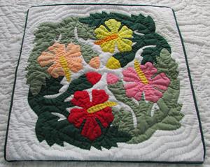 Couvre-lits hawaïens Kantha élégants en coton 100% à coupe carrée avec de superbes motifs pour la décoration de la maison, du bureau et des hôtels - Product Image 2