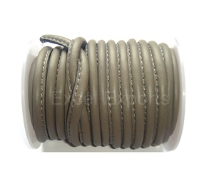 One-Sided Stitched 4mm and 5mm Lambskin <b>Leather</b> Cords Straight Stitched Nappa <b>Leather</b> Cords for Bag Use - Product Image 6