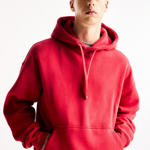Men's XL Oversized Pullover Hoodie Winter <b>Thermal</b> <b>Fleece</b> with Drop Shoulder 100% Cotton Solid Pattern Custom Print - Product Image 6